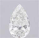 Diamante Natural 1.53 quilates, De pera , Color H, claridad SI1 y certificado GIA