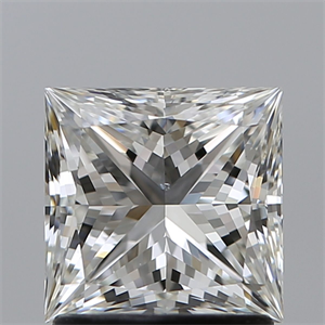 Foto Diamante Natural 1.51 quilates, Princesa , Color H, claridad SI1 y certificado GIA de