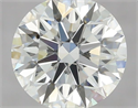 Natural Diamond 0.73 Carats, Round with Excellent Cut, F Color, VVS2 Clarity and Certified by GIA