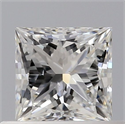 Natural Diamond 0.40 Carats, Princess with  Cut, F Color, VS2 Clarity and Certified by GIA