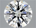 Natural Diamond 3.18 Carats, Round with Excellent Cut, F Color, VVS1 Clarity and Certified by GIA