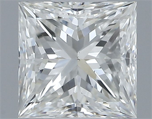 Foto Diamante Natural 0.50 quilates, Princesa , Color H, claridad VS2 y certificado GIA de