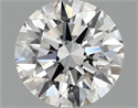 Lab Grown Diamond 1.51 Carats, Round with Ideal Cut, E Color, VS2 Clarity and Certified by IGI
