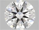 Natural Diamond 4.06 Carats, Round with Excellent Cut, G Color, VS1 Clarity and Certified by HRD