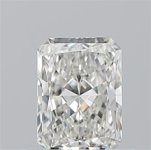 Picture of Natural Diamond 0.51 Carats, Radiant with  Cut, I Color, VVS1 Clarity and Certified by GIA