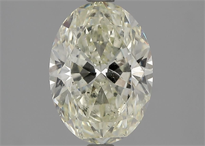 Foto Diamante Natural 1.90 quilates, Ovalado , Color N, claridad SI2 y certificado GIA de