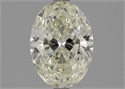 Natural Diamond 1.90 Carats, Oval with  Cut, N Color, SI2 Clarity and Certified by GIA