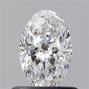 Picture of Natural Diamond 0.55 Carats, Oval with  Cut, D Color, VS2 Clarity and Certified by GIA