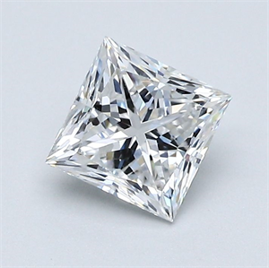 Foto Diamante Natural 1.00 quilates, Princesa , Color E, claridad VS2 y certificado GIA de