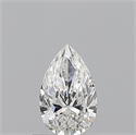 Natural Diamond 0.50 Carats, Pear with  Cut, F Color, VS2 Clarity and Certified by GIA