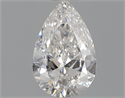 Diamante Natural 0.38 quilates, De pera , Color E, claridad SI2 y certificado GIA