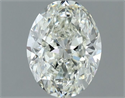Natural Diamond 0.70 Carats, Oval with  Cut, I Color, IF Clarity and Certified by IGI
