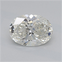 Natural Diamond 1.20 Carats, Oval with  Cut, J Color, SI2 Clarity and Certified by GIA