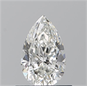 Natural Diamond 0.70 Carats, Pear with  Cut, G Color, VS2 Clarity and Certified by GIA