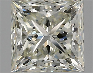 Picture of Natural Diamond 1.70 Carats, Princess with  Cut, L Color, VS1 Clarity and Certified by GIA