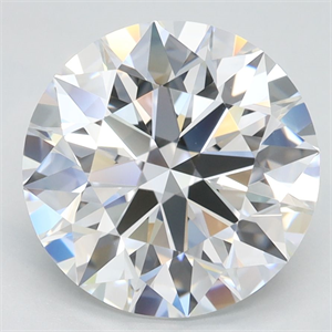 Picture of Lab Grown Diamond 3.23 Carats, Round with Ideal Cut, D Color, VVS1 Clarity and Certified by IGI