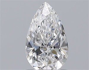 Picture of Natural Diamond 0.72 Carats, Pear with  Cut, D Color, VVS1 Clarity and Certified by GIA