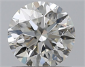 Natural Diamond 0.70 Carats, Round with Excellent Cut, J Color, SI1 Clarity and Certified by GIA