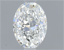 Natural Diamond 0.60 Carats, Oval with  Cut, D Color, SI1 Clarity and Certified by GIA