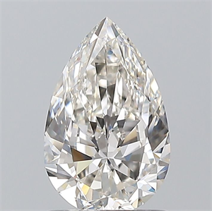 Picture of Natural Diamond 1.01 Carats, Pear with  Cut, I Color, VS2 Clarity and Certified by GIA