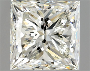 Picture of Natural Diamond 1.90 Carats, Princess with  Cut, J Color, VS1 Clarity and Certified by GIA