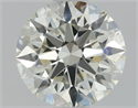 Natural Diamond 0.70 Carats, Round with Excellent Cut, K Color, VVS2 Clarity and Certified by GIA