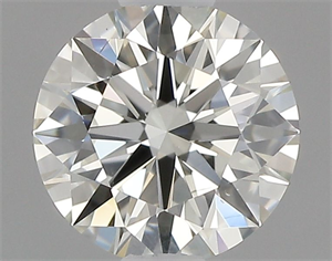 Picture of Natural Diamond 0.50 Carats, Round with Excellent Cut, K Color, VS2 Clarity and Certified by GIA