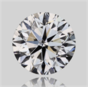 Natural Diamond 0.70 Carats, Round with Very Good Cut, D Color, VVS1 Clarity and Certified by GIA