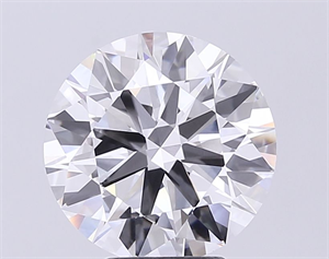 Picture of Lab Grown Diamond 4.54 Carats, Round with Ideal Cut, D Color, VVS2 Clarity and Certified by IGI