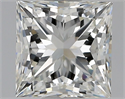 Natural Diamond 1.50 Carats, Princess with  Cut, H Color, VVS2 Clarity and Certified by GIA