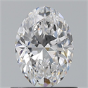 Natural Diamond 0.70 Carats, Oval with  Cut, D Color, VVS1 Clarity and Certified by GIA
