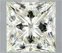 Natural Diamond 0.45 Carats, Princess with  Cut, N Color, VVS1 Clarity and Certified by GIA