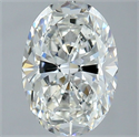 Diamante Natural 1.80 quilates, Ovalado , Color H, claridad VVS2 y certificado GIA