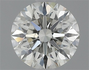 Picture of Natural Diamond 0.83 Carats, Round with Excellent Cut, K Color, VS2 Clarity and Certified by GIA