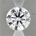 Lab Grown Diamond 1.01 Carats, Round with Ideal Cut, D Color, VVS2 Clarity and Certified by IGI
