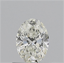 Natural Diamond 0.54 Carats, Oval with  Cut, I Color, VVS1 Clarity and Certified by GIA