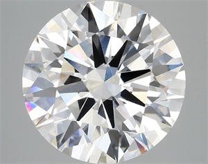 Picture of Lab Grown Diamond 5.01 Carats, Round with Ideal Cut, E Color, VVS2 Clarity and Certified by IGI