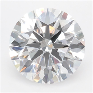 Picture of Lab Grown Diamond 3.26 Carats, Round with Ideal Cut, D Color, VVS1 Clarity and Certified by IGI