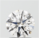 Lab Grown Diamond 1.25 Carats, Round with Ideal Cut, D Color, VVS2 Clarity and Certified by IGI