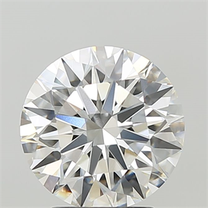Picture of Lab Grown Diamond 3.10 Carats, Round with Ideal Cut, F Color, VVS2 Clarity and Certified by IGI