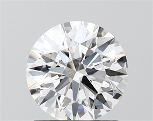 Picture of Lab Grown Diamond 1.26 Carats, Round with Ideal Cut, D Color, VVS2 Clarity and Certified by IGI