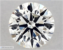 Natural Diamond 0.54 Carats, Round with Excellent Cut, I Color, VVS2 Clarity and Certified by GIA