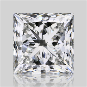 Picture of Natural Diamond 1.51 Carats, Princess with  Cut, F Color, VVS1 Clarity and Certified by GIA