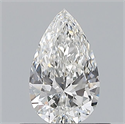Natural Diamond 0.50 Carats, Pear with  Cut, F Color, IF Clarity and Certified by GIA