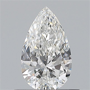 Picture of Natural Diamond 0.50 Carats, Pear with  Cut, F Color, IF Clarity and Certified by GIA