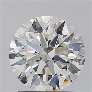 Foto Diamante Natural 1.70 quilates, Redondo , Color H, claridad SI1 y certificado GIA de