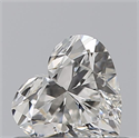 Natural Diamond 0.47 Carats, Heart with  Cut, F Color, VS1 Clarity and Certified by GIA