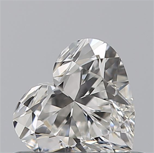 Picture of Natural Diamond 0.47 Carats, Heart with  Cut, F Color, VS1 Clarity and Certified by GIA