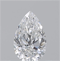Natural Diamond 0.50 Carats, Pear with  Cut, E Color, VS2 Clarity and Certified by GIA
