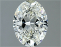 Natural Diamond 1.00 Carats, Oval with  Cut, J Color, VS1 Clarity and Certified by IGI